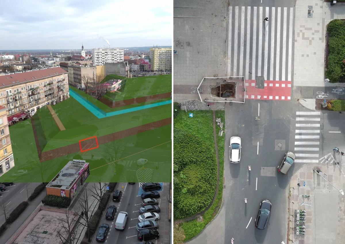 ​Podczas prac wodociągowych w centrum miasta natrafiono na fragment umocnień z XVIII wieku - poinformował szczeciński Zakład Wodociągów i Kanalizacji. Relikty dawnej Twierdzy Szczecin odsłonięto między placami Grunwaldzkim a Lotników.