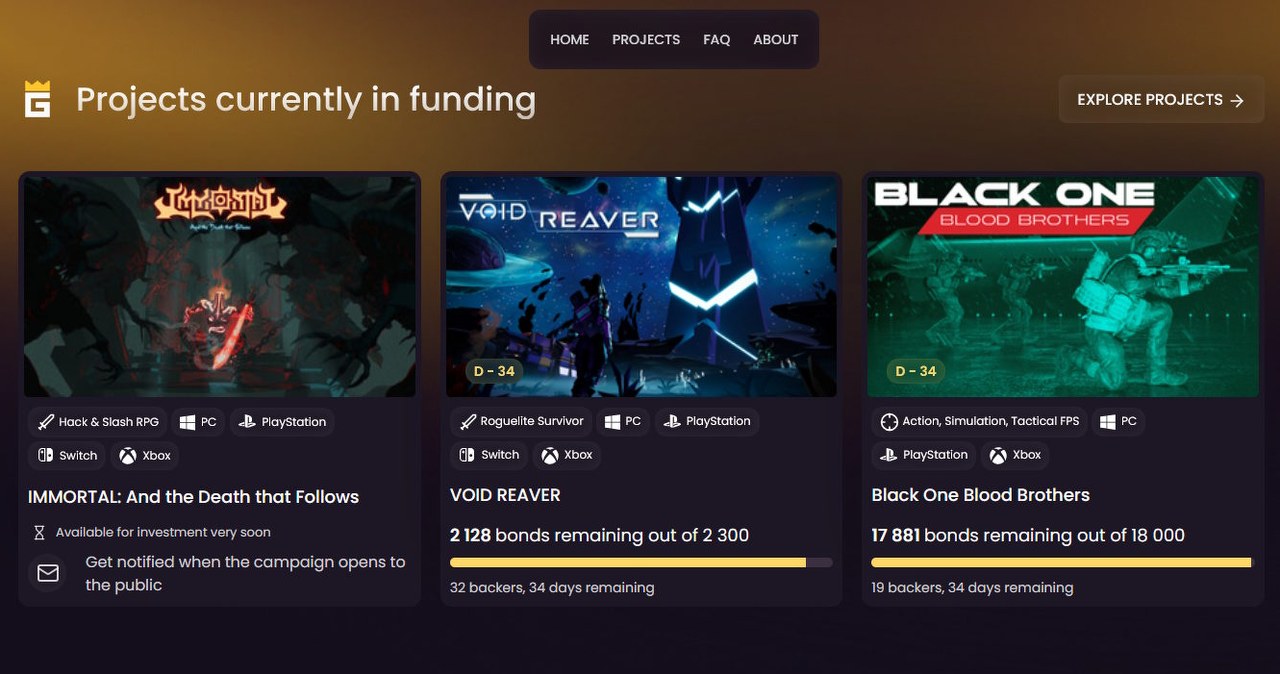 Gamevestor: Nowa platforma, dzięki której gracze mogą inwestować w gry