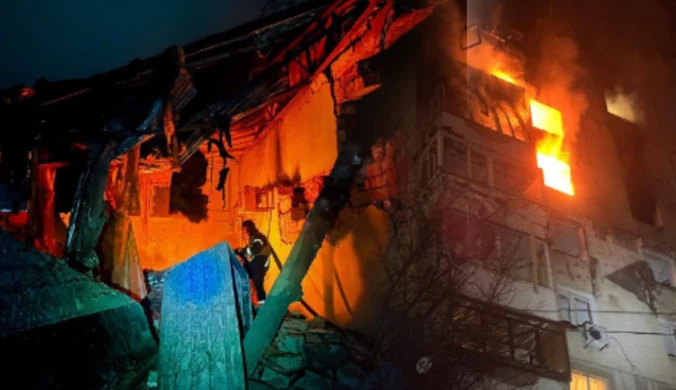 Zmasowany atak na Ukrainę. Pożary i eksplozje, jest wielu rannych