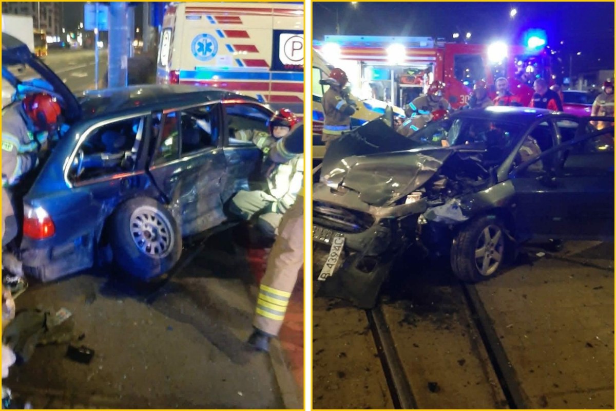 Wypadek we Wrocławiu. Dwie osoby w szpitalach