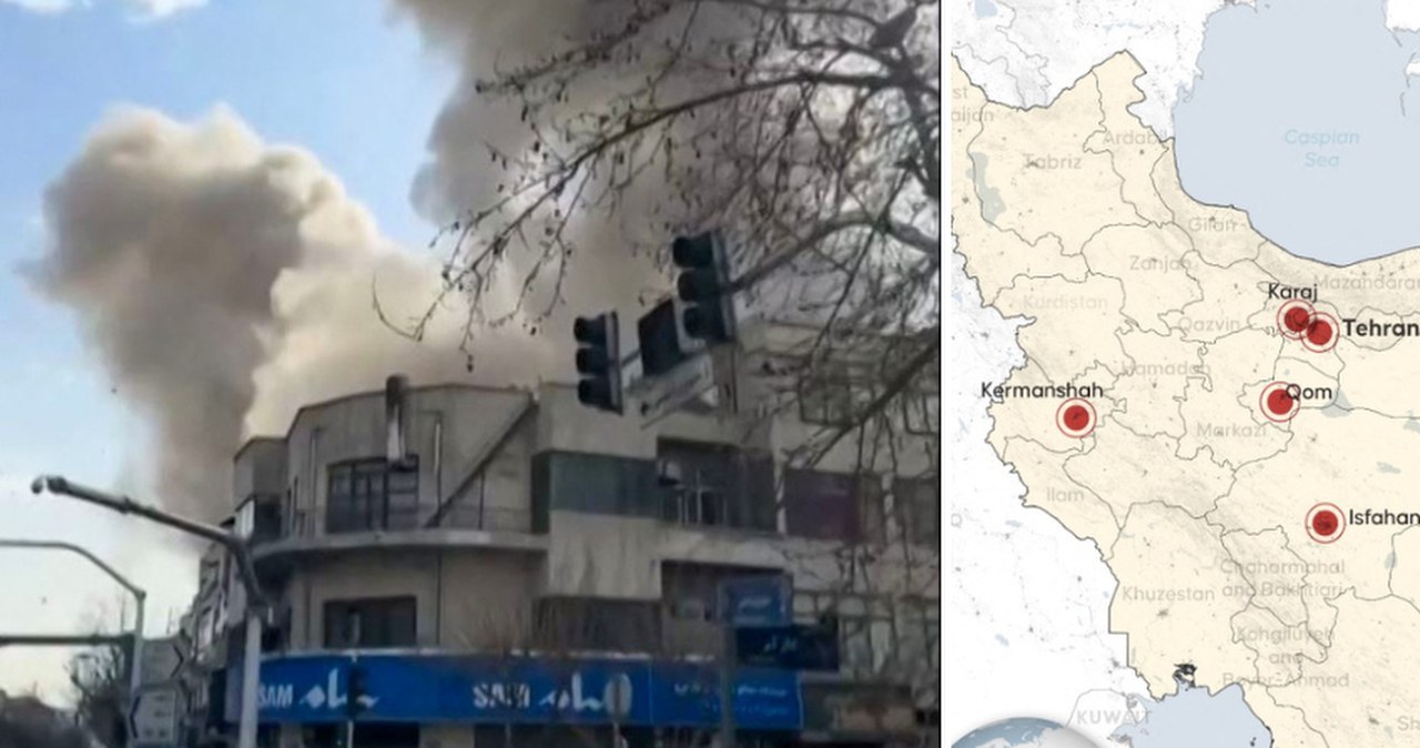 Atak na Iran. Chaos w stolicy, świadkowie mówią o wielu eksplozjach