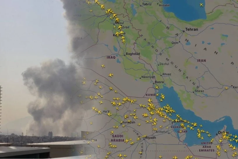 Tak wygląda niebo po ataku na Iran. Linie lotnicze reagują