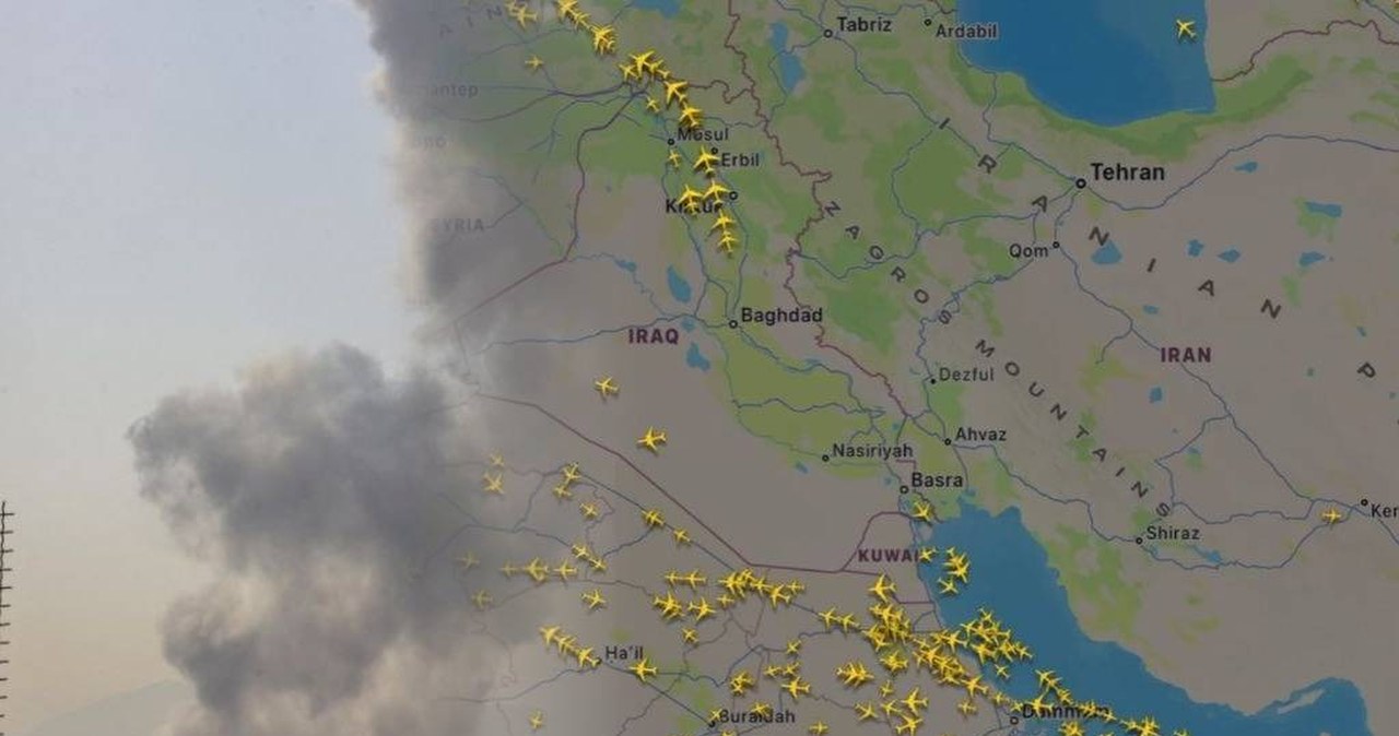 Tak wygląda niebo po ataku na Iran. Linie lotnicze reagują
