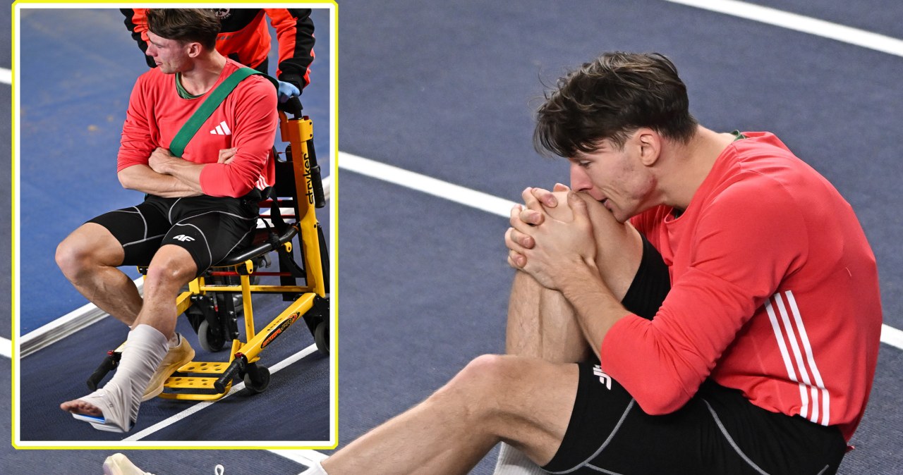 Polski rekordzista świata zwieziony na wózku. Dramat tuż po życiówce