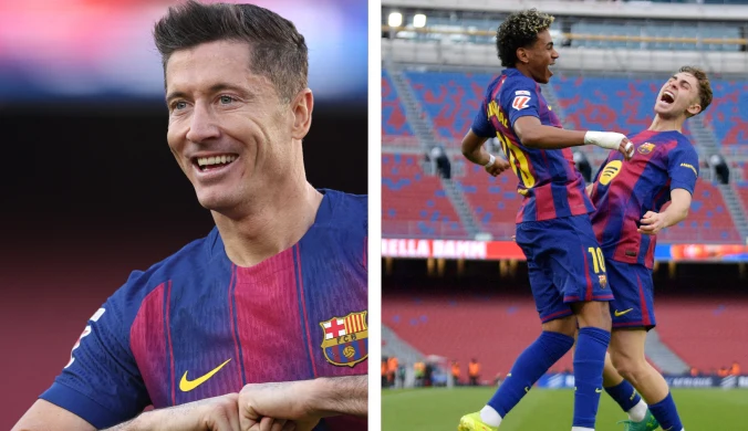 Kosmiczny Yamal, gol Lewandowskiego. Prezent dla Flicka w hicie La Ligi