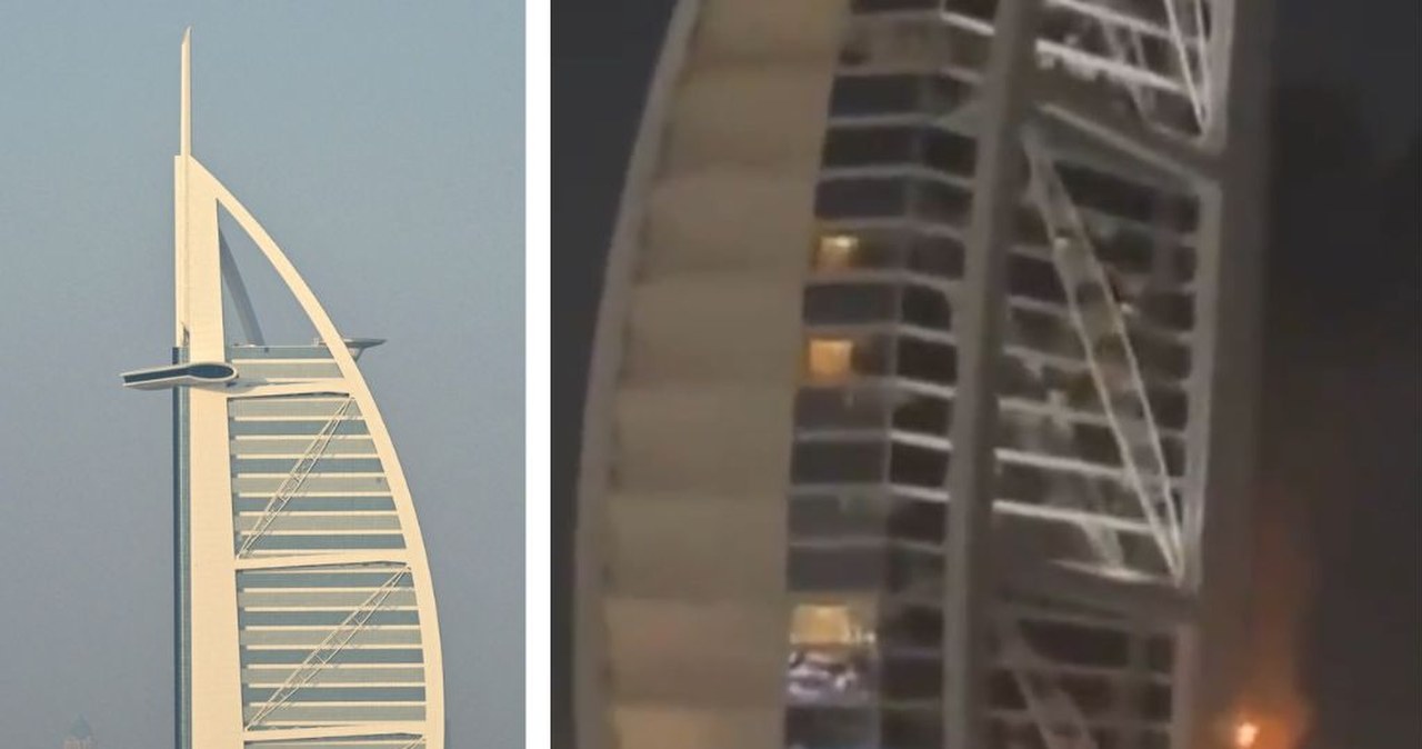 Słynny hotel stanął w płomieniach. Jest oświadczenie władz Dubaju