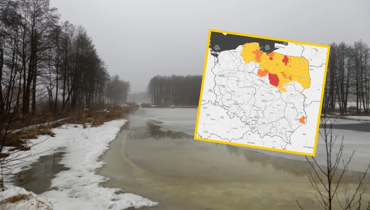 Instytut Meteorologii i Gospodarki Wodnej wydał szereg ostrzeżeń dla wielu regionów Polski. Najpoważniejsze dotyczą gwałtownych wezbrań rzek oraz roztopów, a także gęstej mgły ograniczającej widoczność.