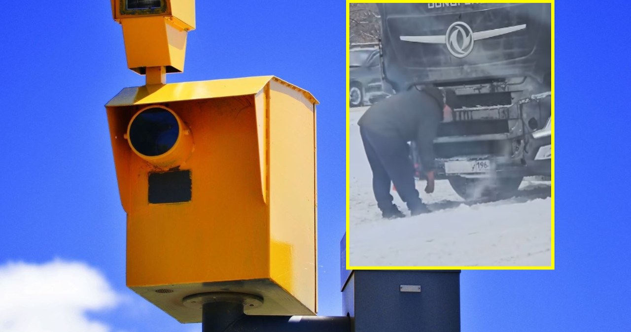 Zimowy trik na fotoradar podbija internet. Mandat dostaniesz i tak