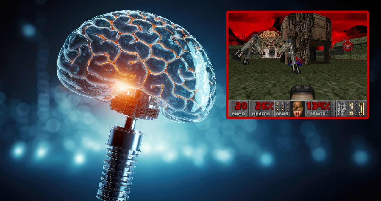 Komputer z ludzkich neuronów nauczył się grać w słynną strzelankę