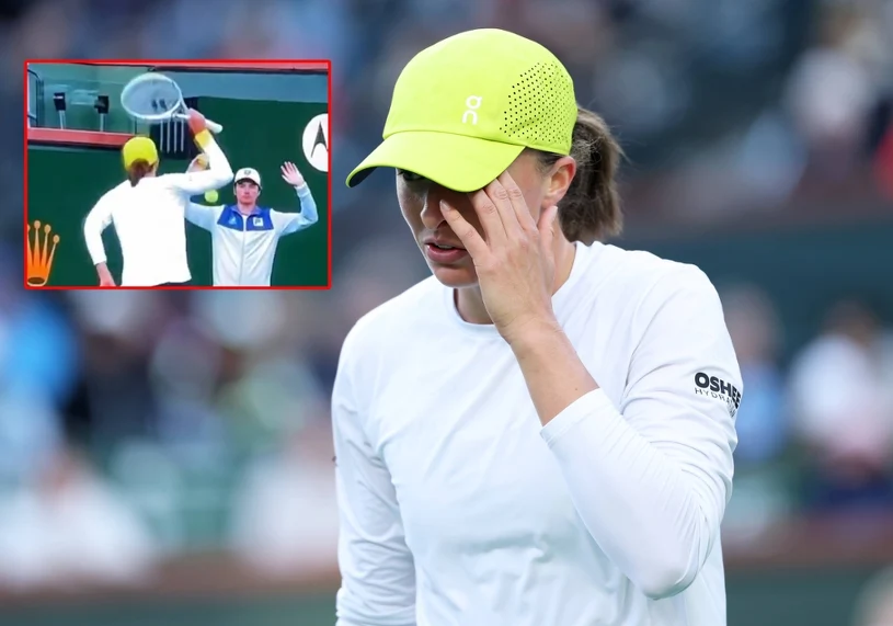 Zachowanie Świątek widział wtedy cały świat. Zawrzało. Wzrok na Abramowicz