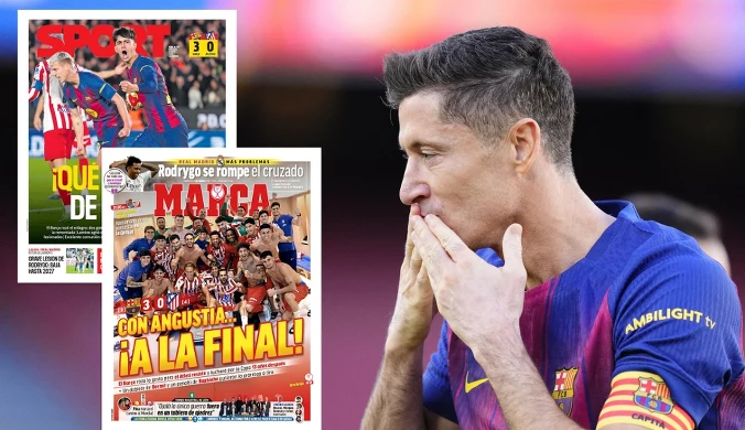 Lewy mógł się tylko przyglądać, wrze po meczu Barcy. Głośno o tym, co zrobili