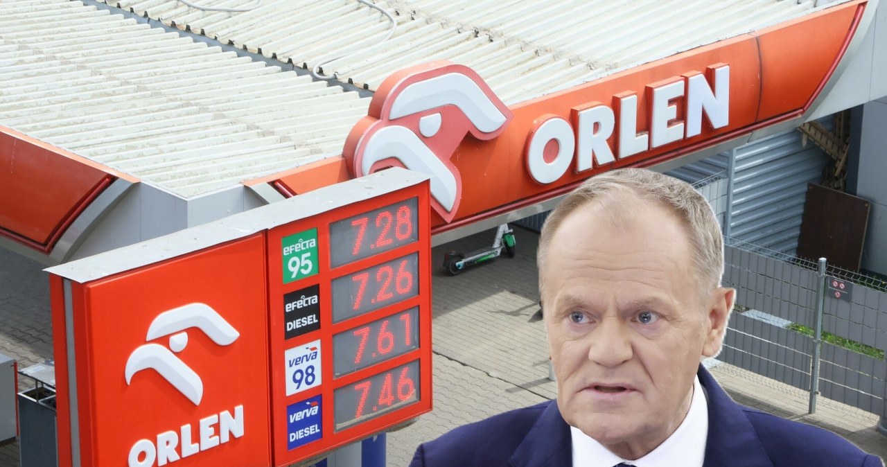 Donald Tusk przyznał, co z cenami paliw. Akcje Orlenu runęły