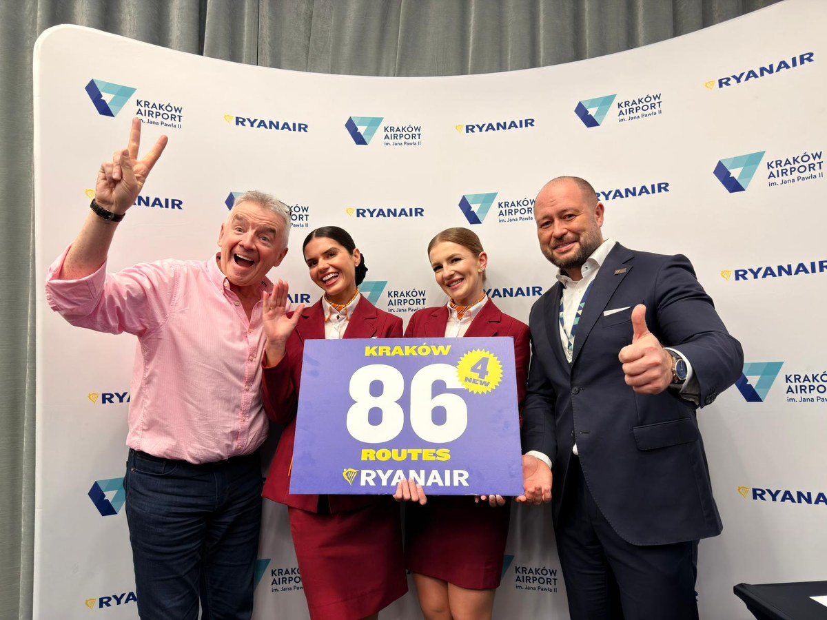 Ryanair ogłasza cztery nowe kierunki z Krakowa. Dokąd polecimy?