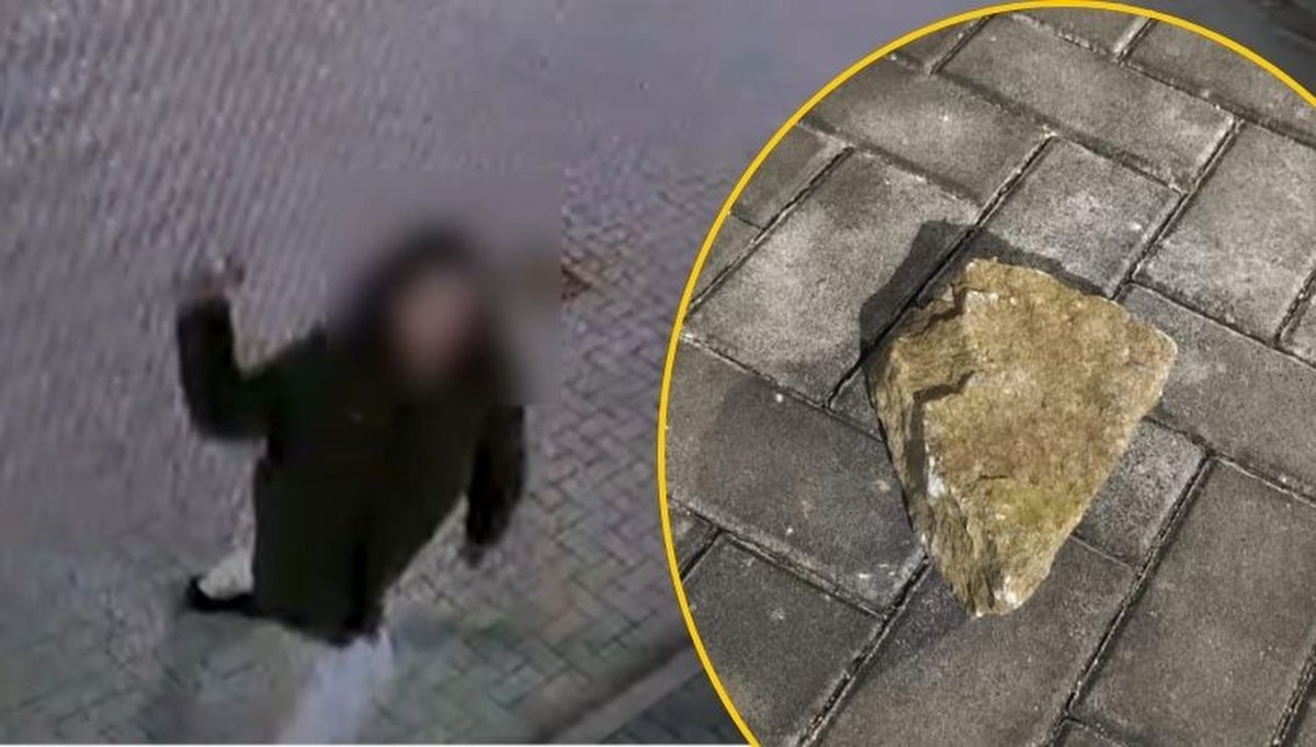 Chwycił za kamień, znieważył policjantkę. Twierdzi, iż nic nie pamięta