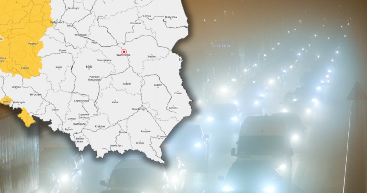 Gęste mgły w Polsce. Ostrzeżenia IMGW dla pięciu województw Gęste mgły w Polsce. Ostrzeżenia IMGW dla pięciu województw