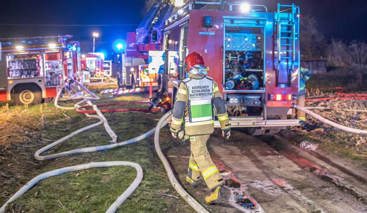 W nocy doszło do pożaru dawnego pensjonatu "David" w Świeradowie-Zdroju. Budynek doszczętnie spłonął.