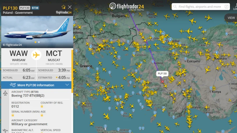 Samoloty po Polaków kierują się na Bliski Wschód. Oto jak śledzić ich loty