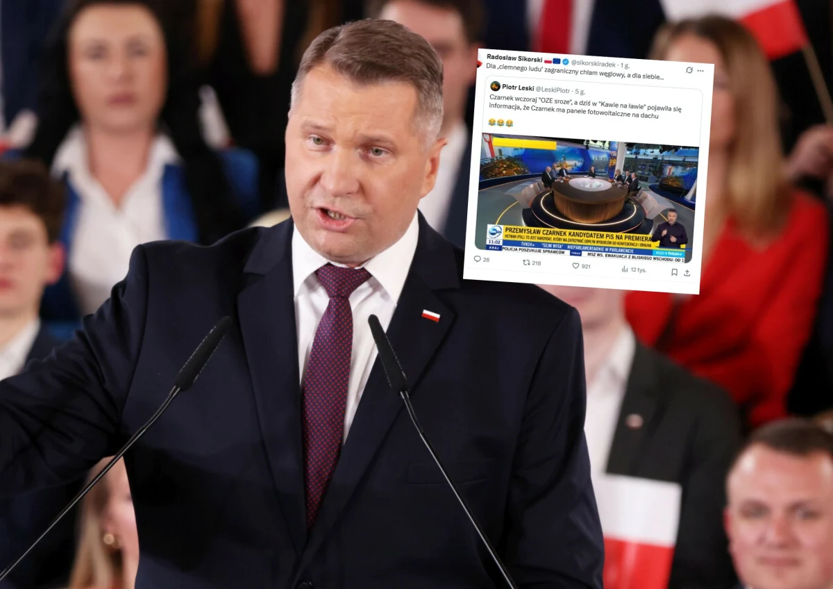 Przemysław Czarnek podczas swojego przemówienia w Krakowie zapewniał, że "Polska wróci do normalności", czyli do wydobycia węgla, i ostro skrytykował unijny system ETS oraz rozwój odnawialnych źródeł energii. Jego słowa wywołały natychmiastową reakcję polityków opozycji, którzy zarzucili mu hipokryzję i pokazali, co ma na dachu.