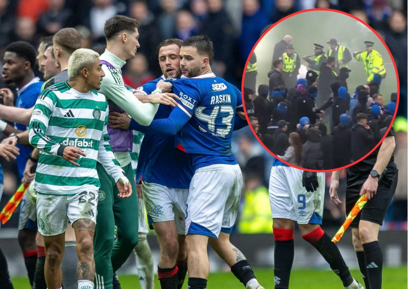 Dantejskie sceny podczas "świętej wojny". Kibice ruszyli w stronę piłkarzy