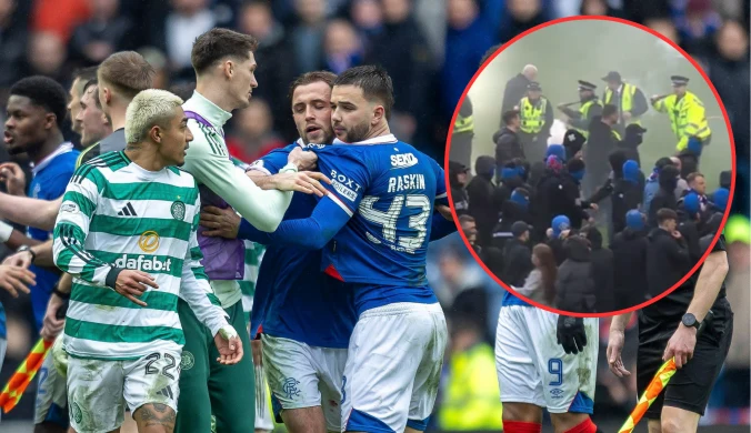 Dantejskie sceny podczas "świętej wojny". Kibice ruszyli w stronę piłkarzy