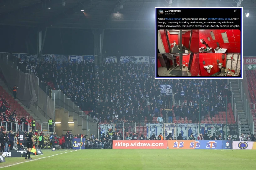 Demolka na stadionie Widzewa. Kibice Lecha nie wytrzymali. Jest odpowiedź