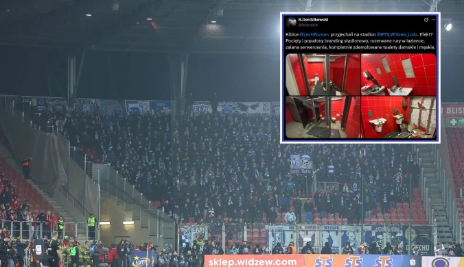 Demolka na stadionie Widzewa. Kibice Lecha nie wytrzymali. Jest odpowiedź