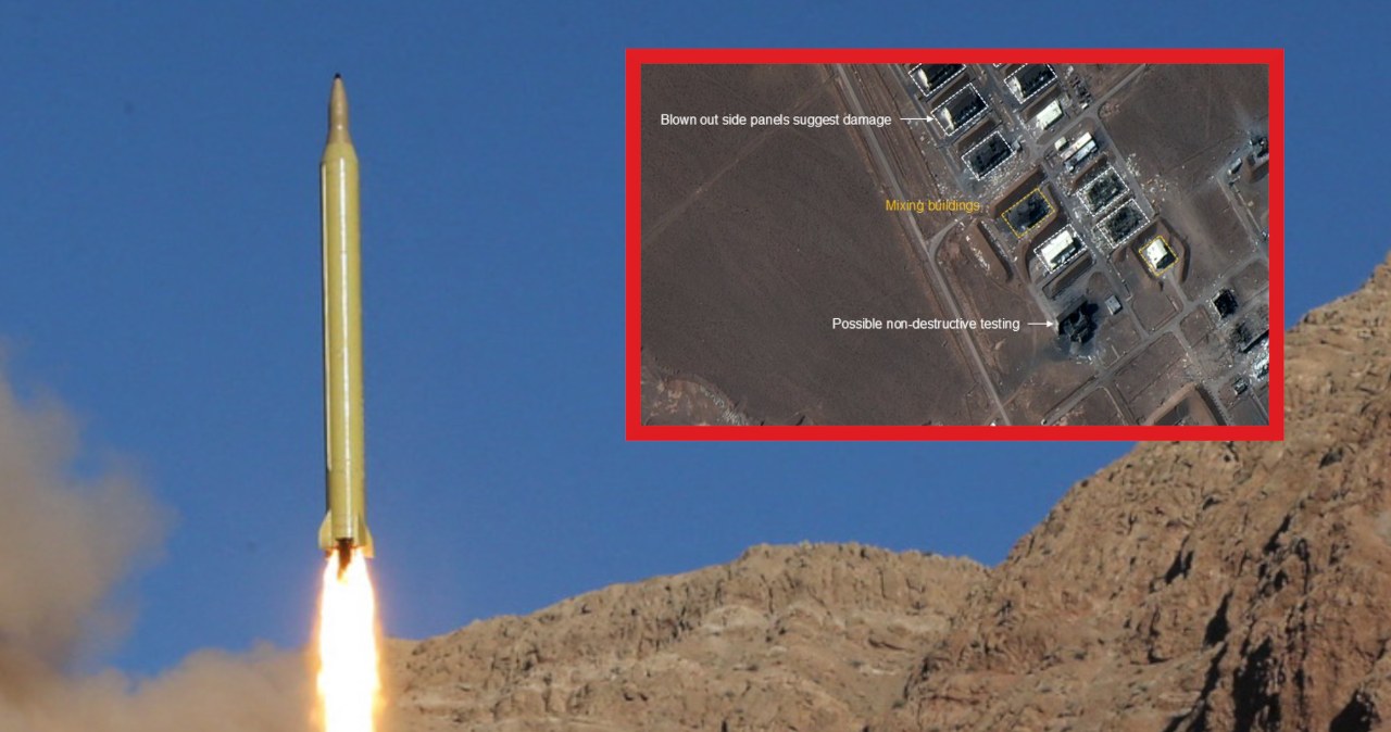 Największe centrum badań rakietowych Iranu ostrzelane. Zdjęcia ujawniają