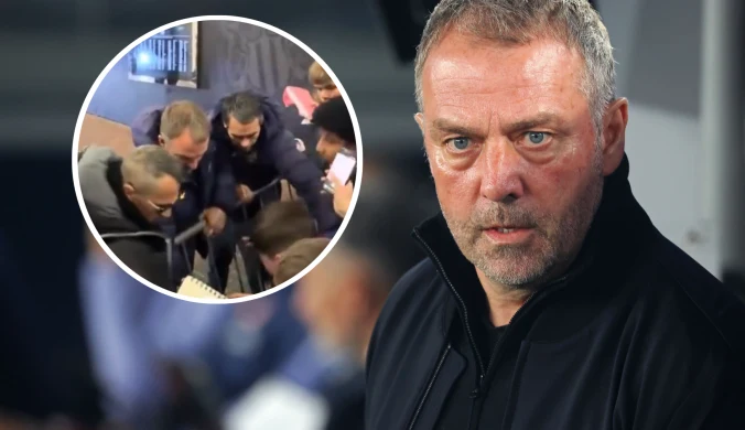 Groźna scena przed meczem Barcelony, kibic w niebezpieczeństwie. Flick ruszył