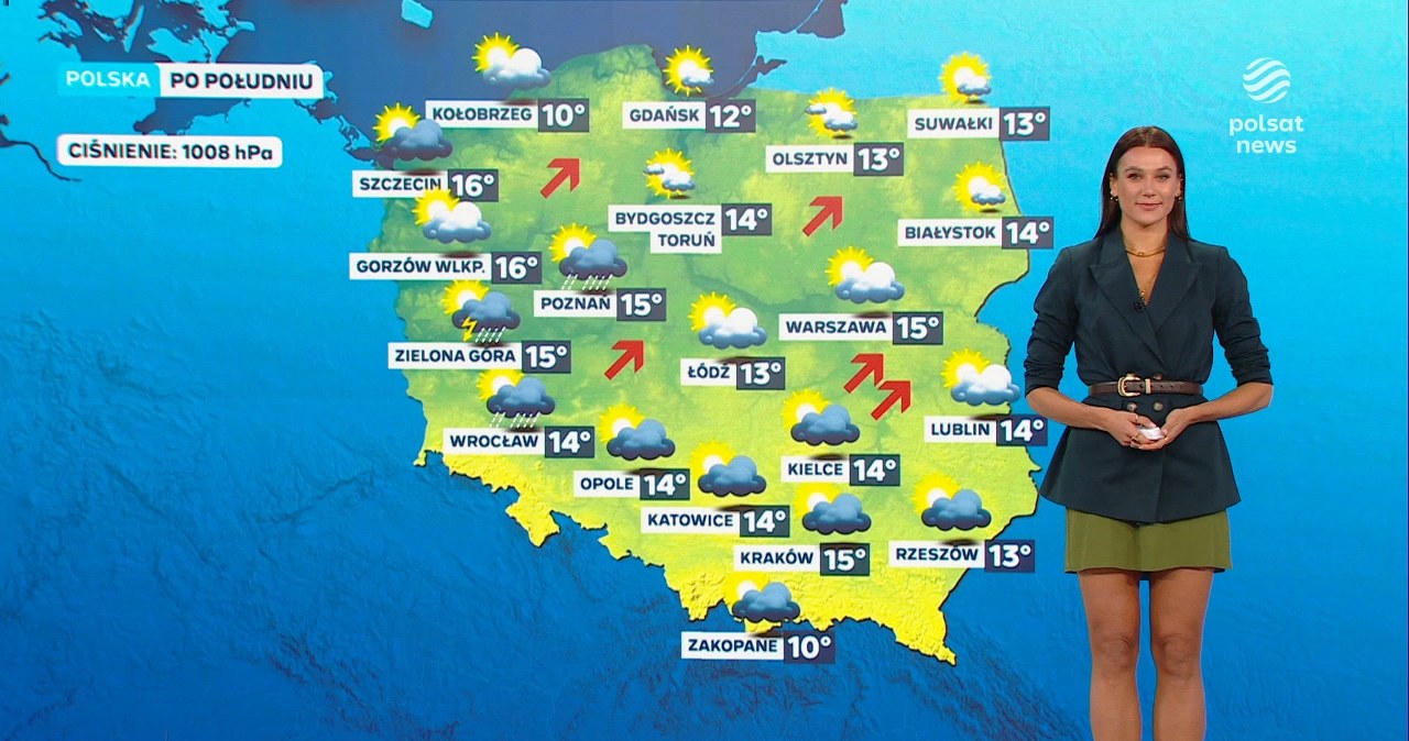 Prognoza pogody na wtorkowe popołudnie