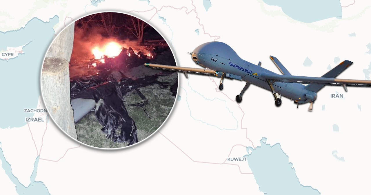 Atak na Iran. Obrona przeciwlotnicza zestrzeliła izraelski dron Hermes-900