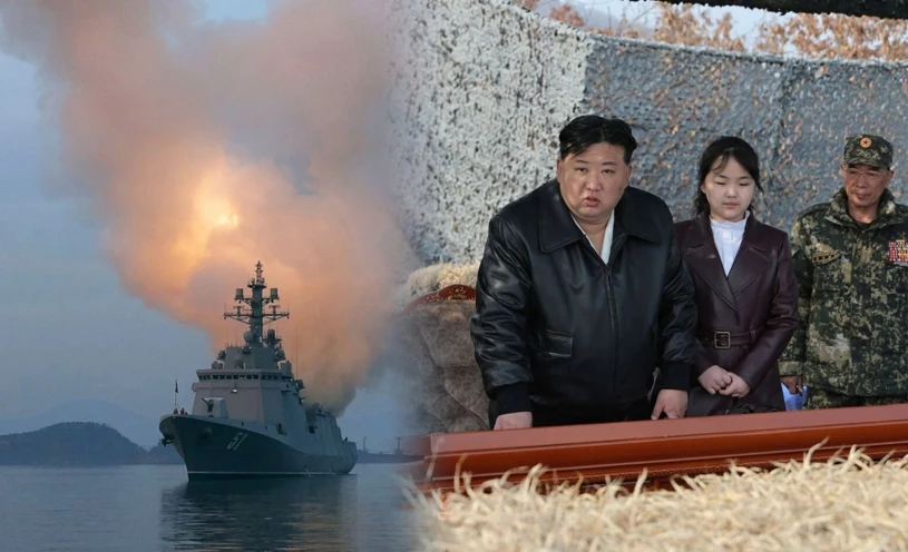Korea Północna pręży muskuły. Kim zabrał córkę na próbę niszczyciela