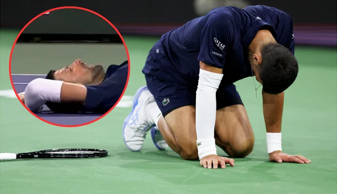 Pożegnanie Djokovicia z Indian Wells. Szalone sceny, aż musiał się położyć