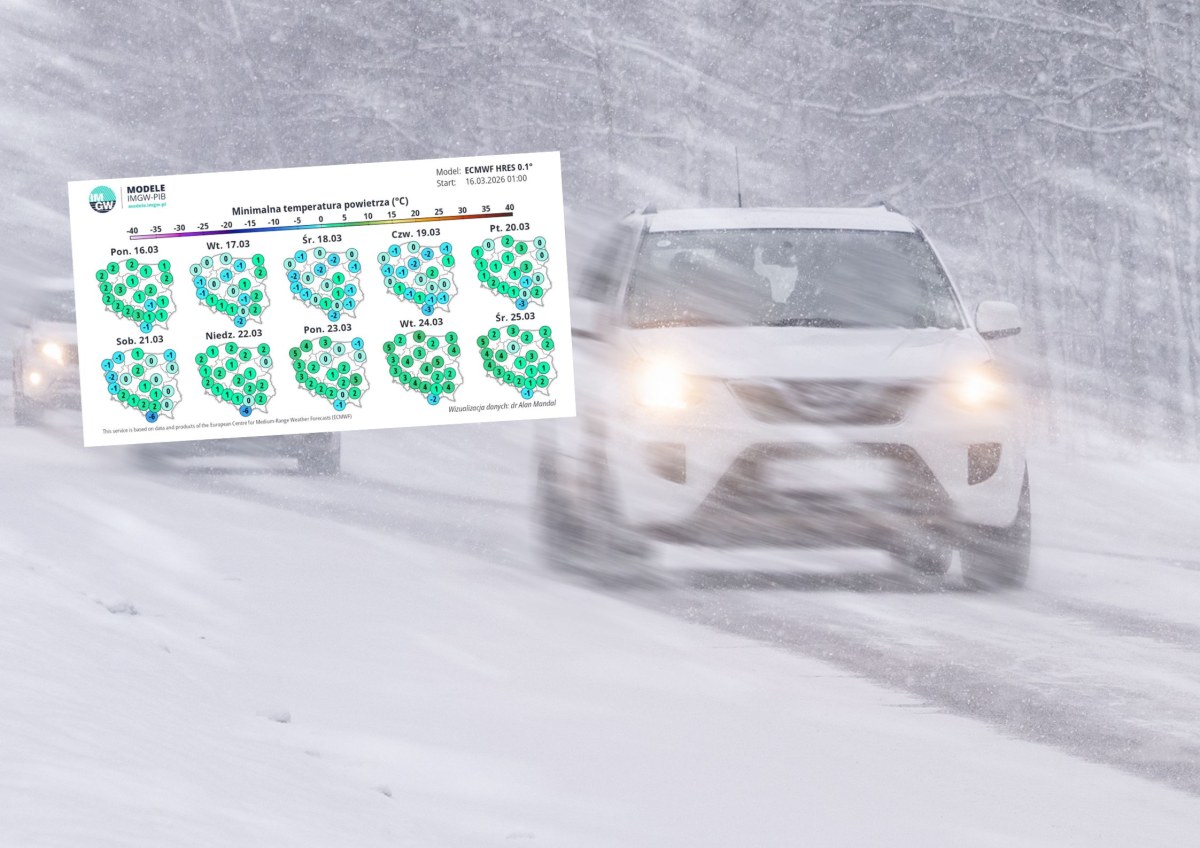 Śnieżyca nadciąga nad Polskę. Spadnie choćby 15 cm śniegu