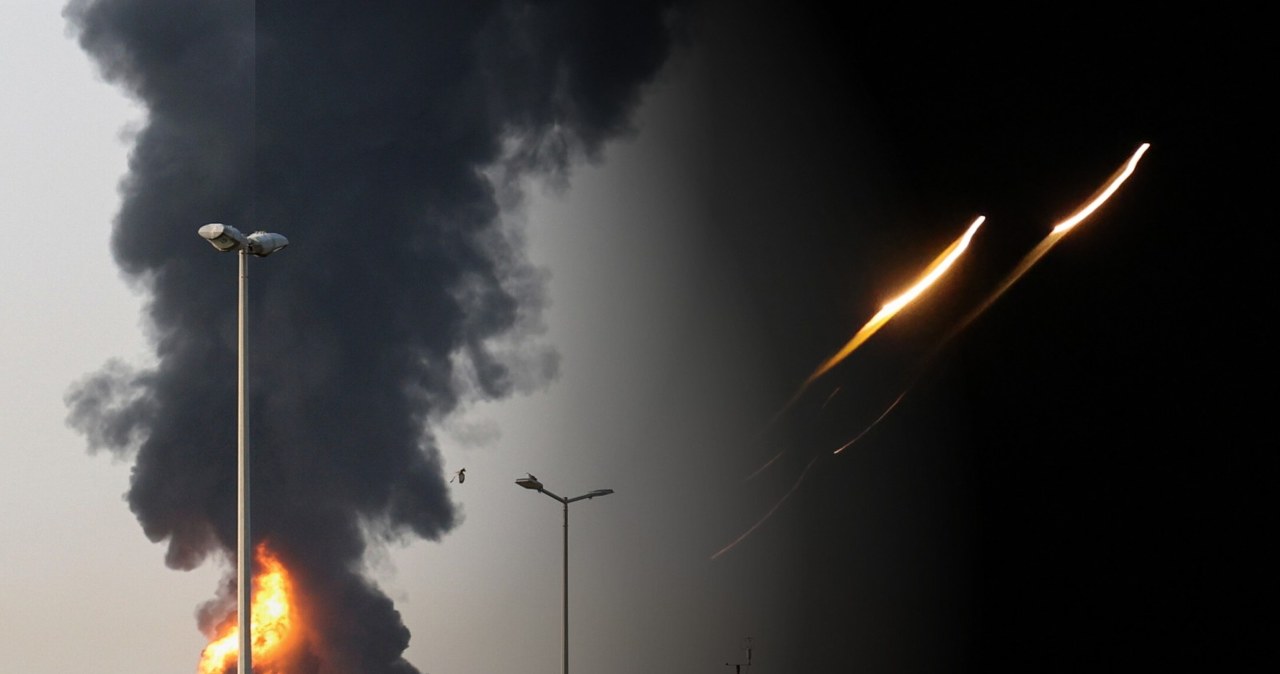 Iran wystrzelił rakiety i drony. Potężne eksplozje na Bliskim Wschodzie