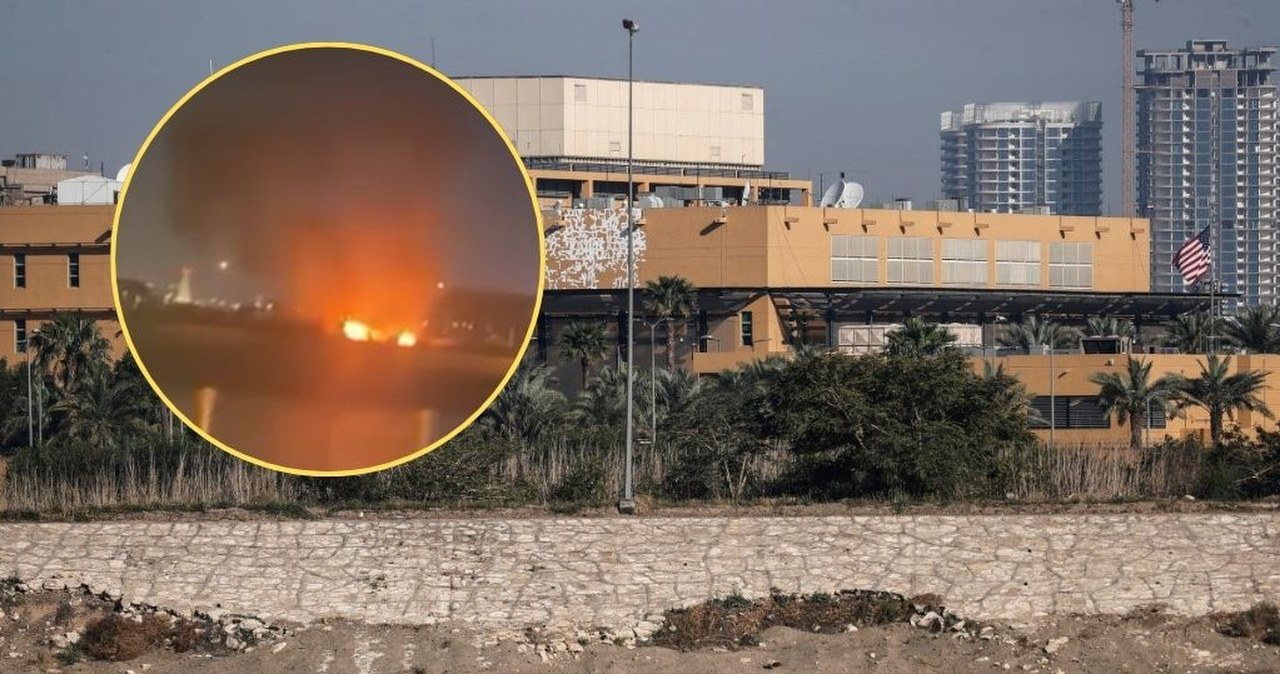 Doniesienia o ataku na ambasadę USA w Iraku. Odgłosy eksplozji