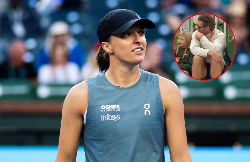 "Przyłapali" Fissette'a. Trener Świątek na trybunach, ale kto obok niego