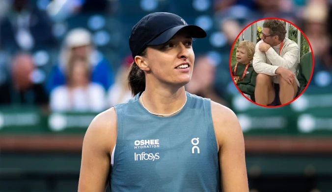 "Przyłapali" Fissette'a. Trener Świątek na trybunach, ale kto obok niego