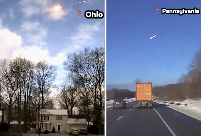 Kosmiczny gość nad Ameryką. Fala uderzeniowa odczuwalna w kilku stanach