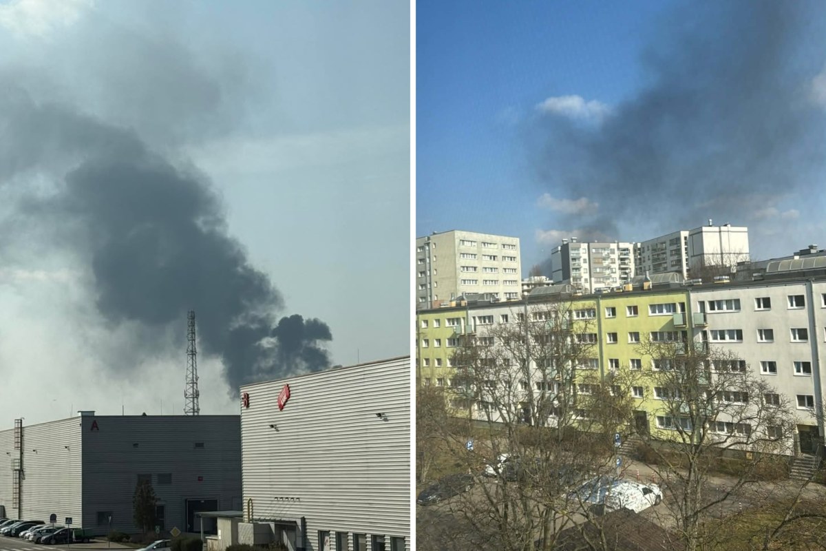 Kłęby dymu w Warszawie. Pali się nowy budynek