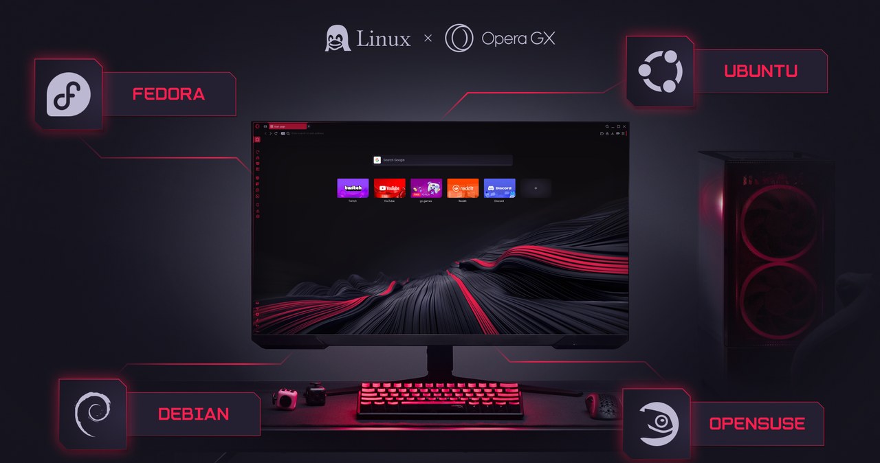 Opera GX trafia na Linuxa. Co oferuje przeglądarka w nowej wersji?