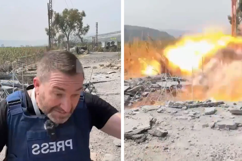 Pocisk spadł tuż obok dziennikarza rosyjskiej stacji. MSZ żąda reakcji