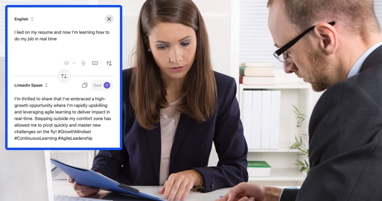 AI przetłumaczy korposzefa na ludzki język. Nowość na LinkedIn