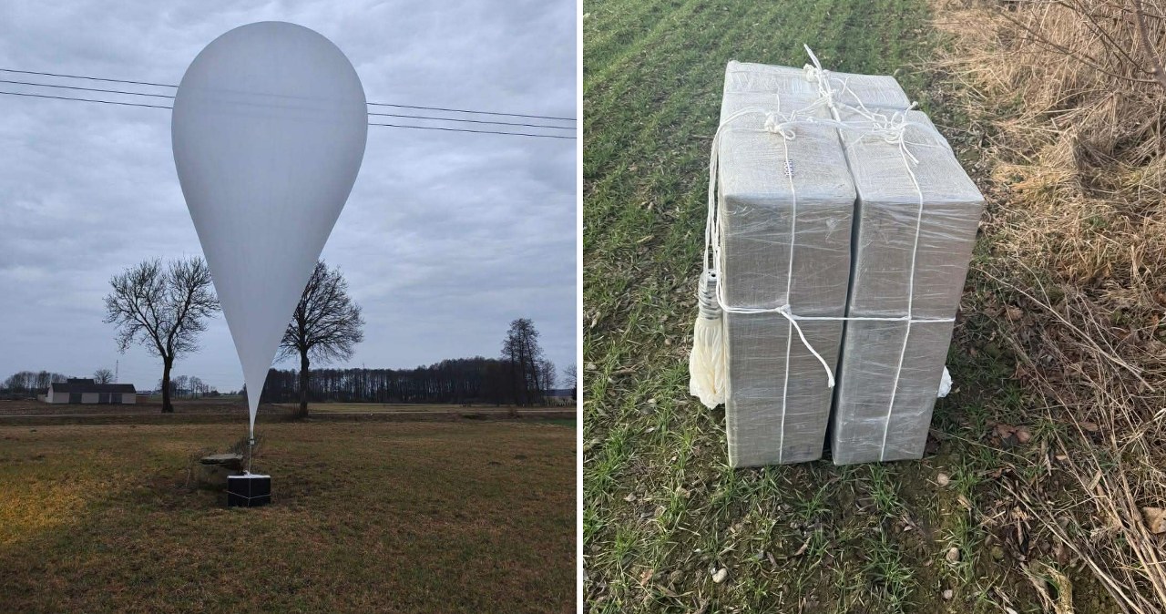 Podlaskie. Policja ujawniła balony i paczki. W niektórych były papierosy Podlaskie. Policja ujawniła balony i paczki. W niektórych były papierosy