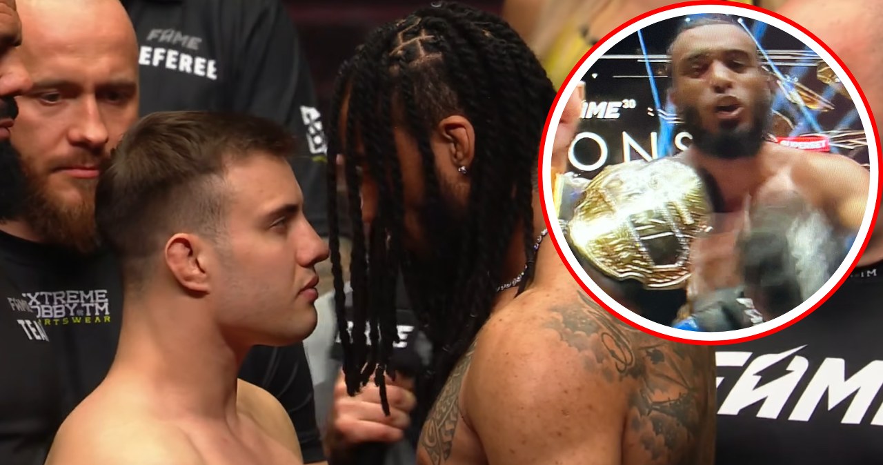 Nowy mistrz Fame MMA, nie dał szans rywalowi. Sędziwie nie mieli złudzeń