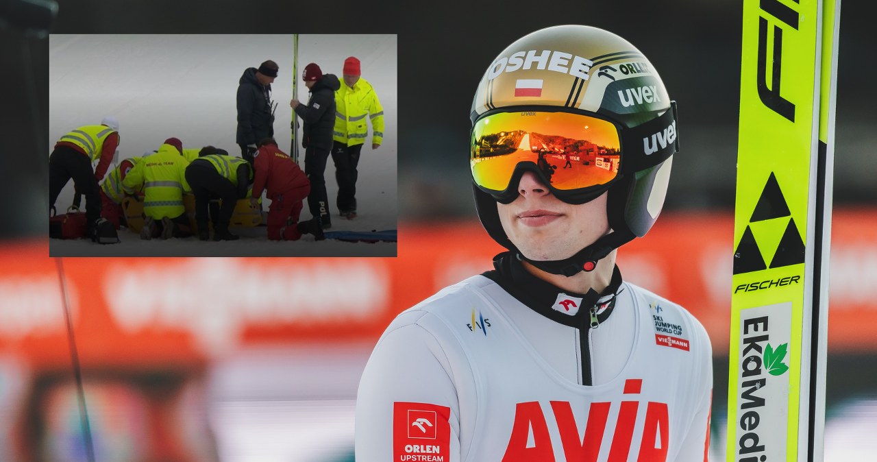 Dramat Tomasiaka w Vikersund, poważny upadek. Został zniesiony na noszach