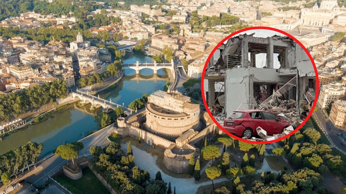 Gigantyczna eksplozja w Rzymie. Budynek przestał istnieć, duże zniszczenia wokół