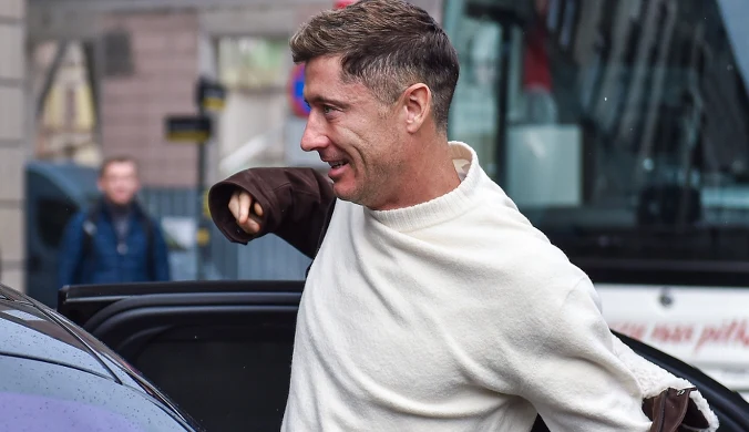 Tak Lewandowski wparował na zgrupowanie reprezentacji Polski. Po królewsku