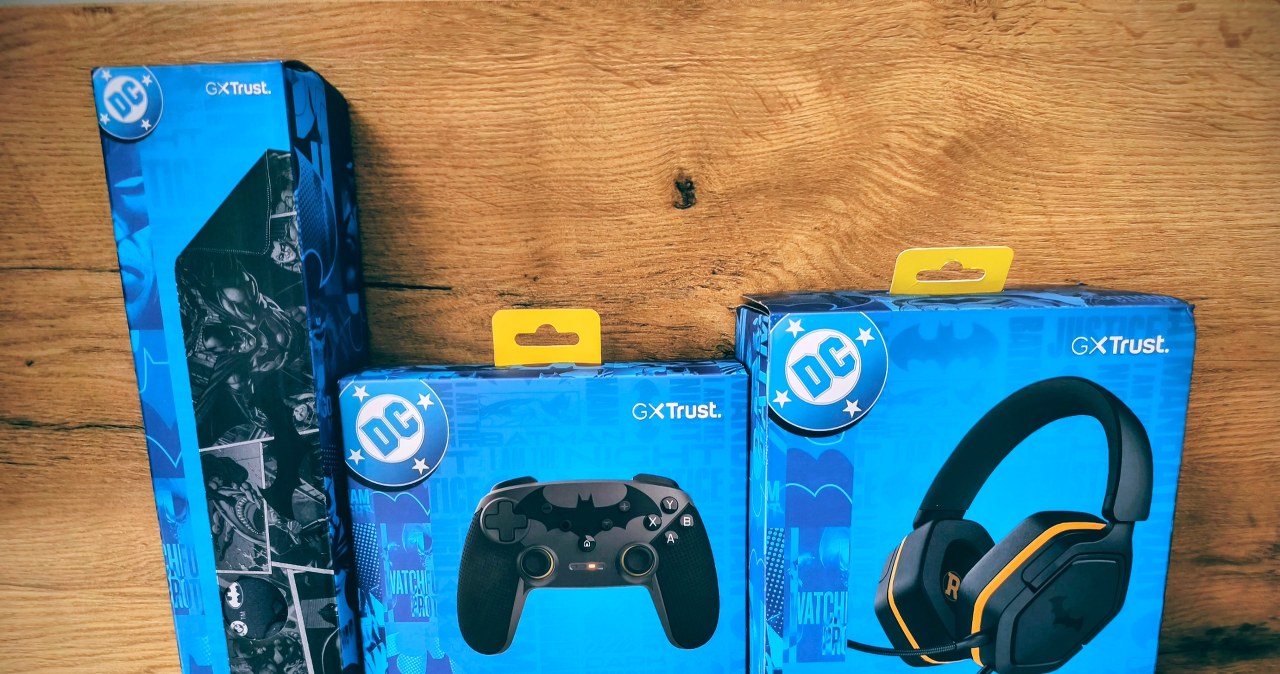 GXT Trust Batman: Słuchawki, pad i podkładka, które zmienią twoje stanowisko w swoistą Batjaskinię