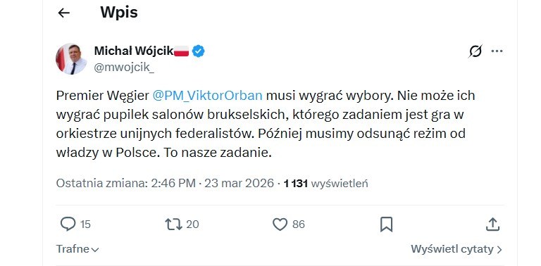 /Michał Wójcik, X (@mwojcik_) /