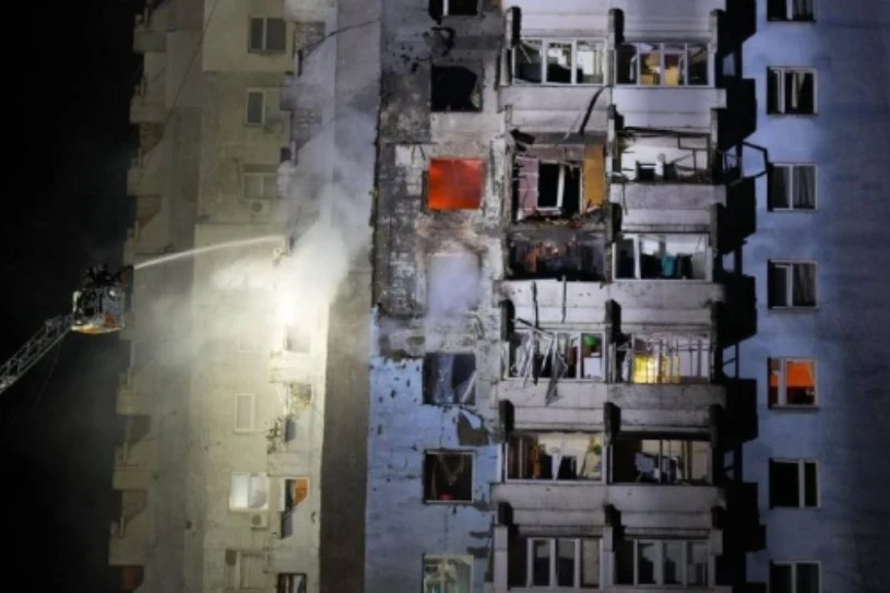 Atak Rosjan na bloki mieszkalne i pociąg osobowy. Są ofiary śmiertelne